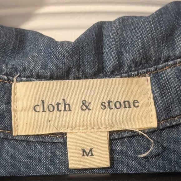 Cloth & Stone | Roll-tab Chambray Shirt - Picture 4 of 9